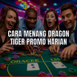 Ilustrasi cara menang dragon tiger dalam permainan kasino.