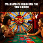 Pasang taruhan Crazy Time dalam suasana kasino menarik.